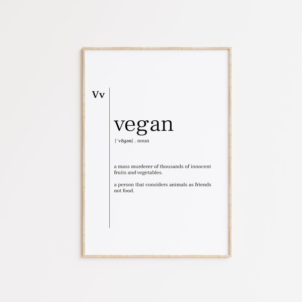 Vegan Poster Etsy