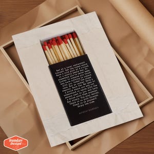 Eat at Local Anthony Bourdain Matchbox Quote Print, Kitchen Quotes Wall Artwork, Bourdain Poster image 4