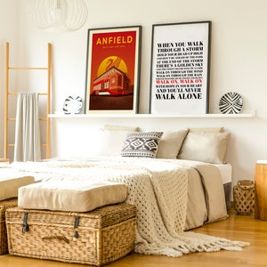 Liverpool Print, Gerry and the Pacemakers Inspired, Liverpool Fan, Football Print, Lyrics Print, Music Poster, You'll Never Walk Alone image 8