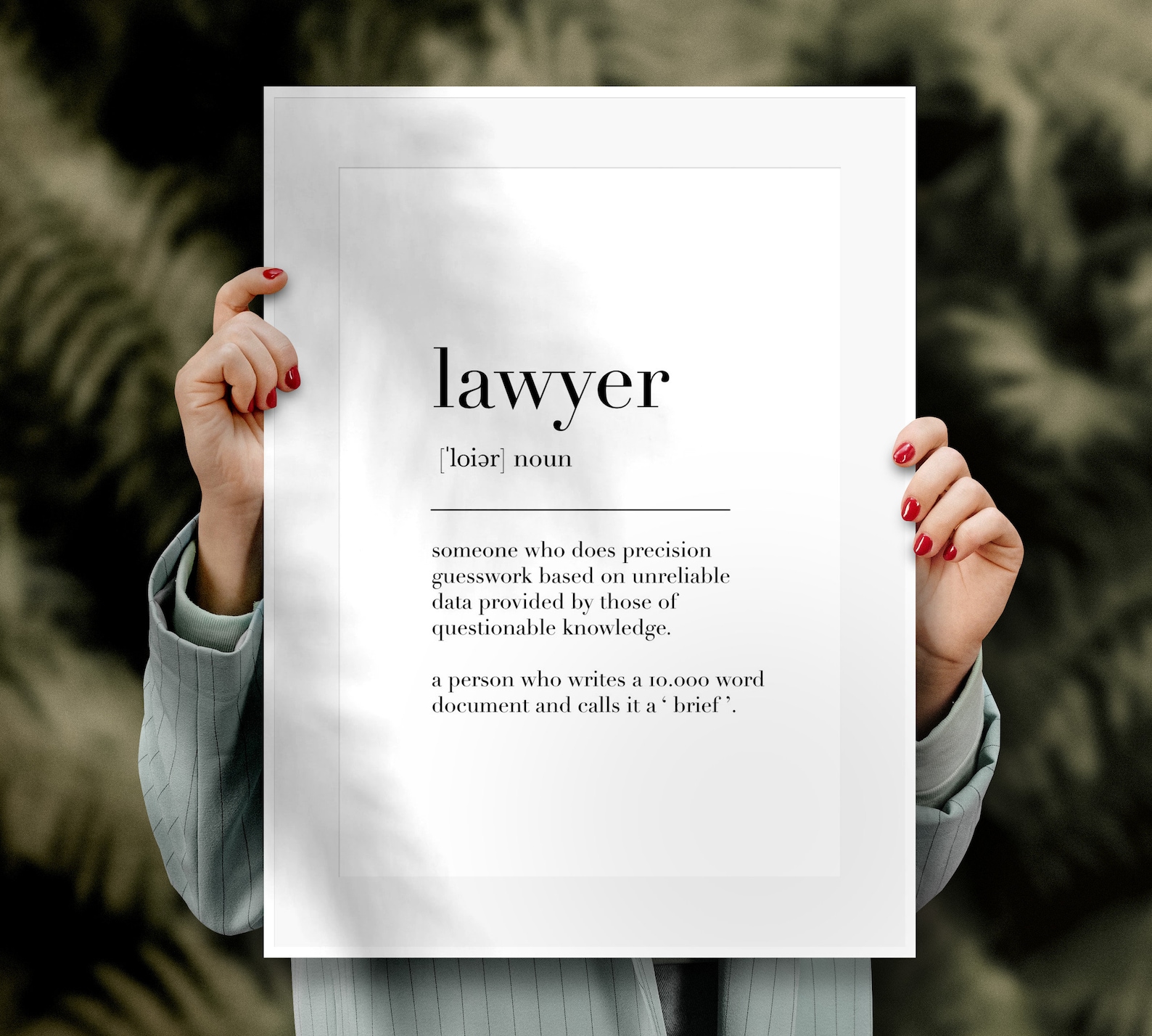 Lawyer Print Lawyer Poster Lawyer Definition Lawyer Etsy