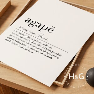 Agape definition greek