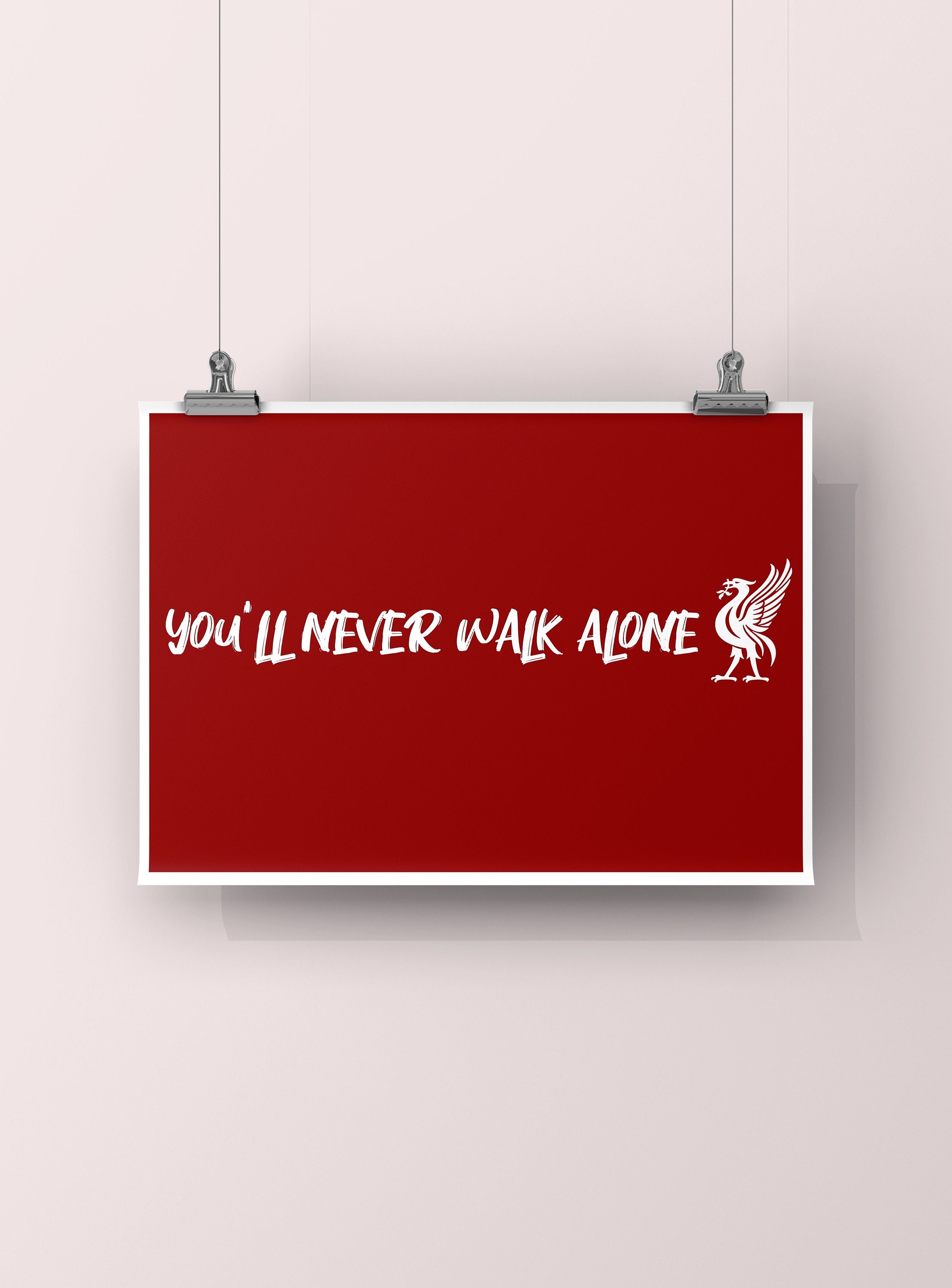 Liverpool Fc You Ll Never Walk Alone Song Lyrics Poster Etsy Ireland