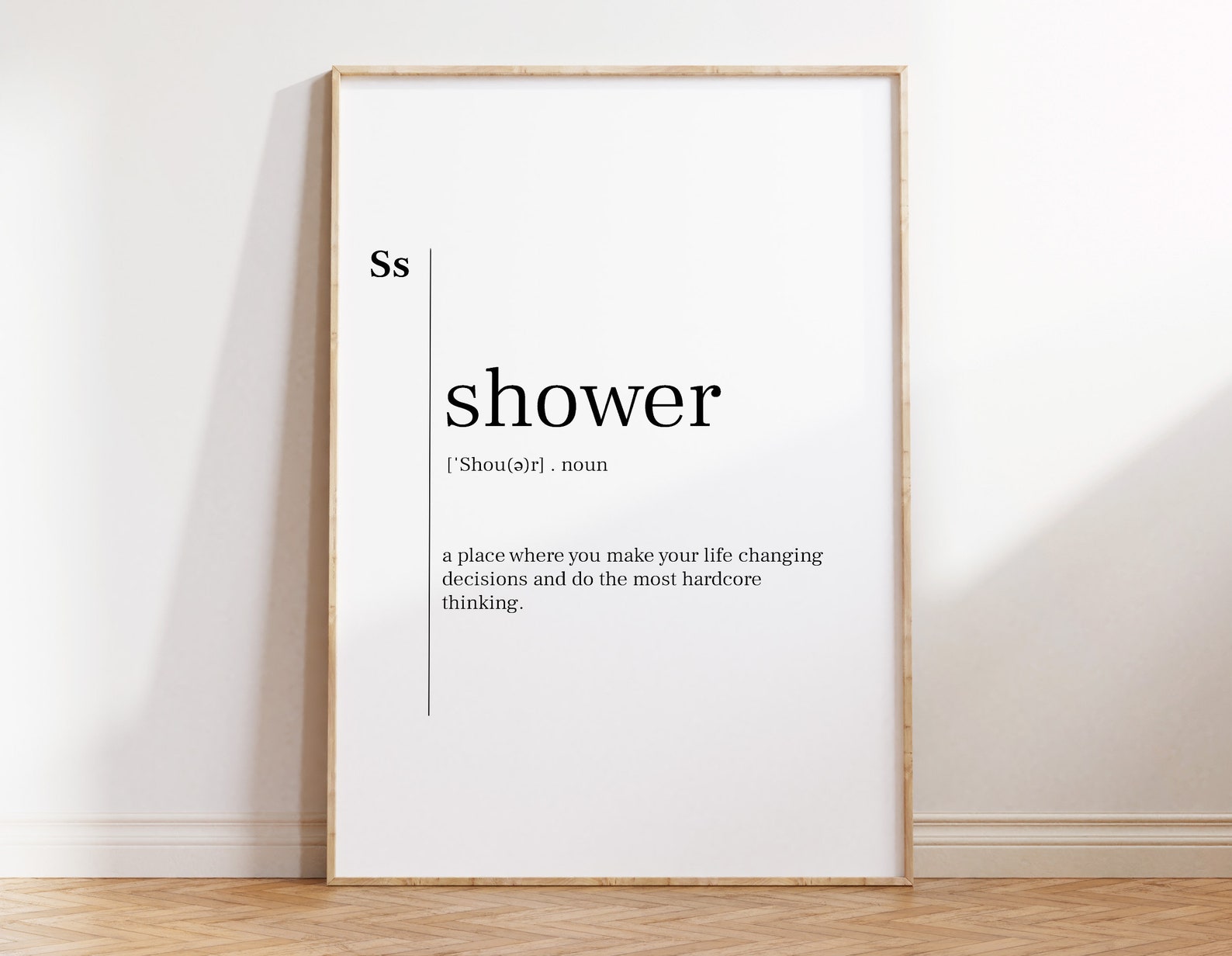 Shower Shower Print Shower Poster Shower Definition Print Etsy