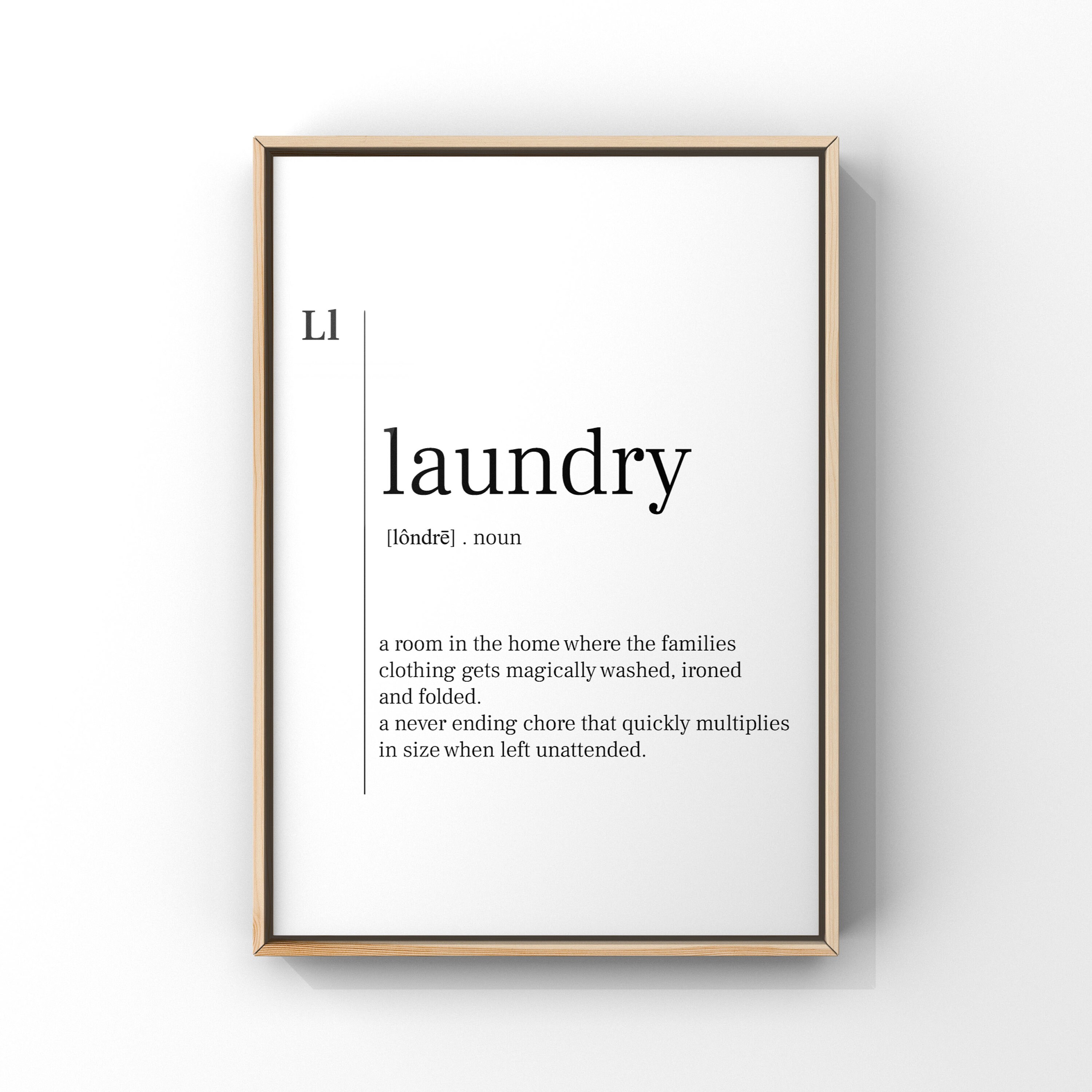 Laundry Definition PrintLaundry DefinitionLaundry Etsy