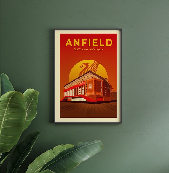 Liverpool Poster, This is Anfield, Liverpool FC, Football Print, You Will Never Walk Alone Print, Liverpool Gift, Liverpool Artwork