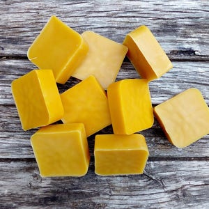 Pure beeswax blocks set of eight blocks image 1