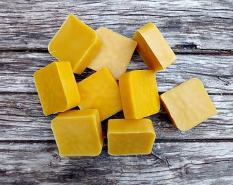 Pure  beeswax blocks - set of eight blocks