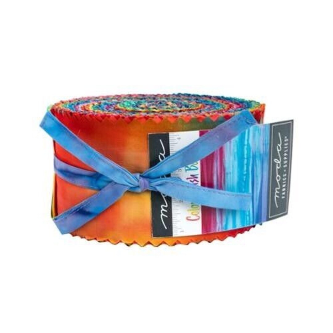 Moda Color Crush Color Crush Batik Jelly Roll by Moda Fabrics - Etsy