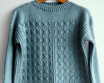 Pull carré simple | modèle de tricot | graphique | Téléchargement PDF