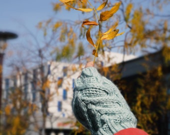 Hearty Gloves - lovely fingerless gloves pattern | winter accessory | unisex | knitting chart | worsted yarn | US7 needle | PDF download