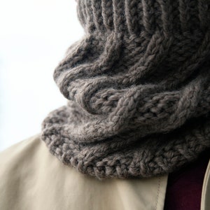 Diagonal Comfort - Easy cowl pattern | Chart | Quick & simple pattern | PDF download