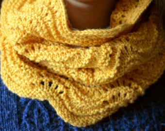 Orange Slices - easy cowl pattern | winter accessory | best knits for fall | quick & simple pattern | PDF download