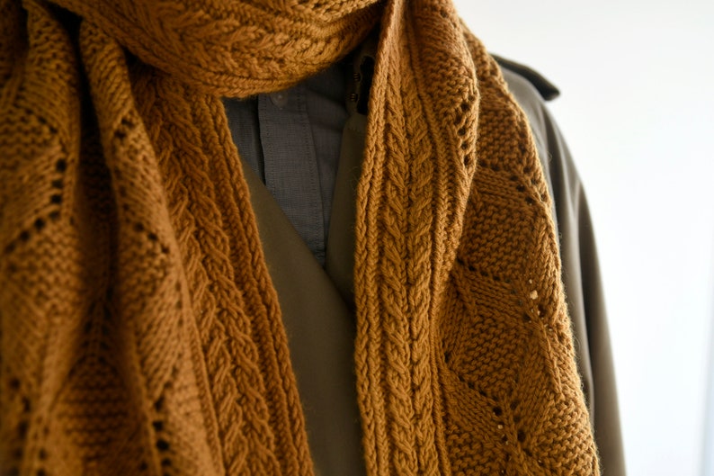 In the Rye Scarf knitting pattern chart PDF download image 5