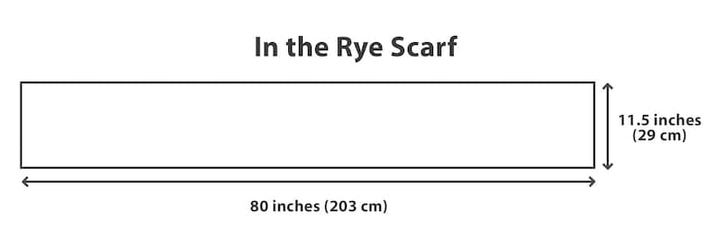 In the Rye Scarf knitting pattern chart PDF download image 9