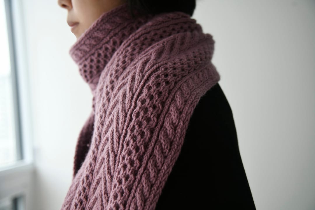 Retro Cables Scarf | Knitting Pattern | Chart | PDF Download - Etsy