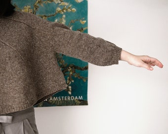 Nachmittags Pullover | sehr einfaches Strickmuster | PDF-Download | Oversized Pullover