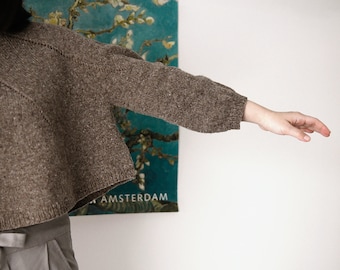 Afternoon Sweater | very easy knitting pattern | PDF download | oversized sweater