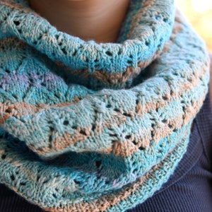 Summer Ocean - easy cowl pattern | quick & simple pattern | PDF download