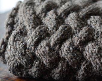 Rustic Wicker Cowl Knitting Pattern – Easy Infinity Scarf (PDF Download)