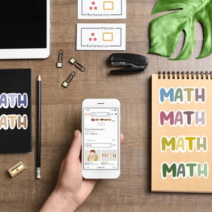 Pegatina matemática