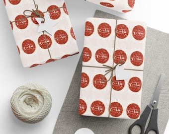 Christmas Cookie Wrapping Paper, Cookie Wrapping Paper, Christmas Wrapping Paper, Cute holiday gift wrap, Baking wrapping paper