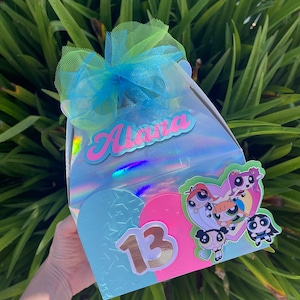 Powerpuff Girl Birthday Box/ Powerpuff Candy Box / Powerpuff Birthday Party box