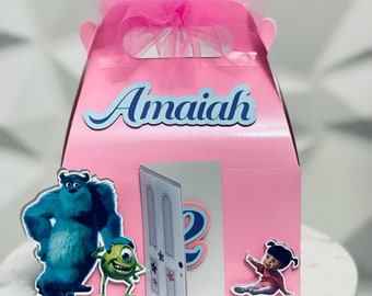 Monster Inc Favor Box Set: Personalized Party Decorations