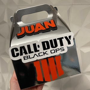 Call of Duty Party Box/ Set of 8 Candy Box Call of Duty / Party Decorations