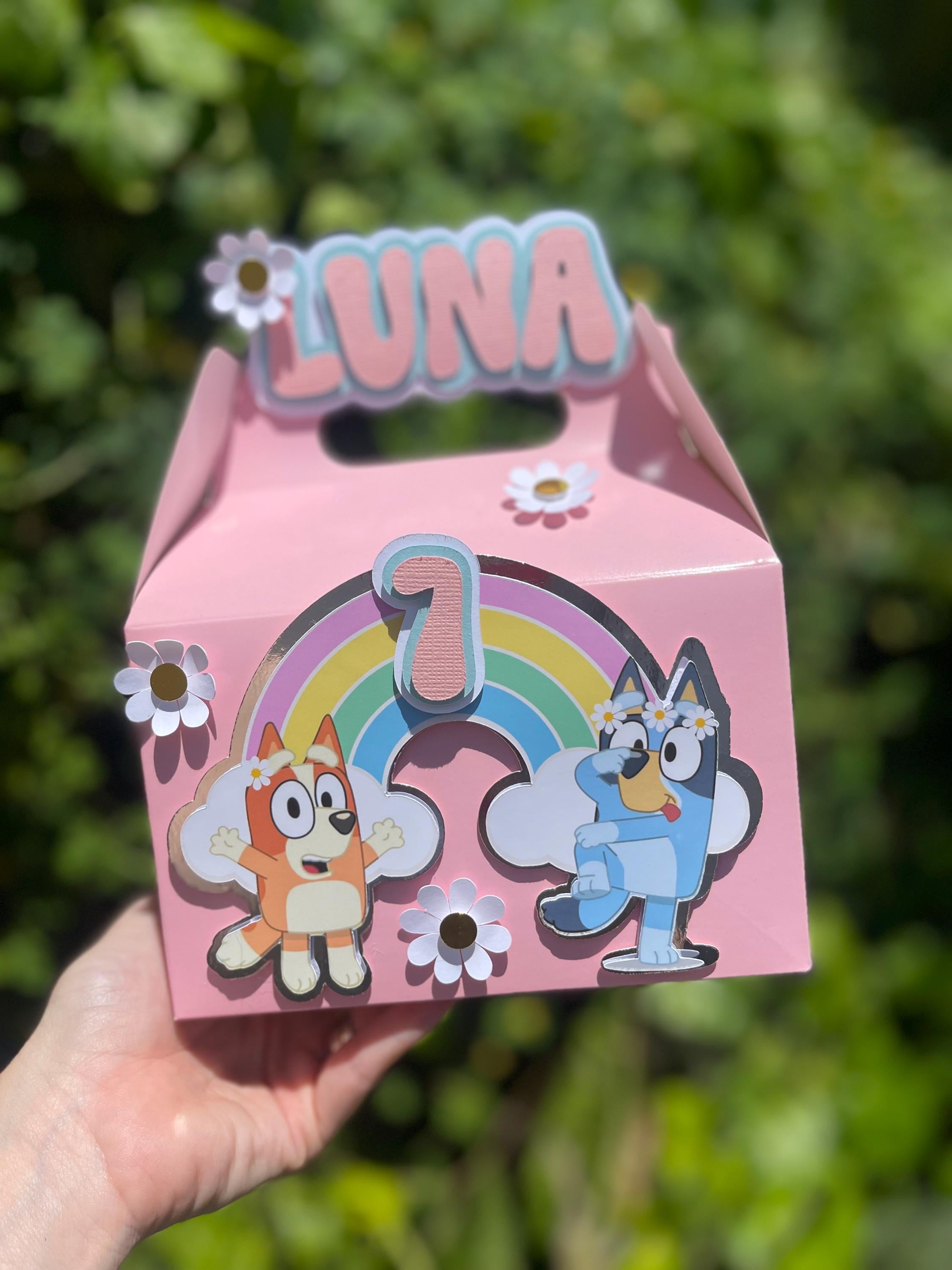 3D Bluey & Bingo Favor Boxes - Set of 6