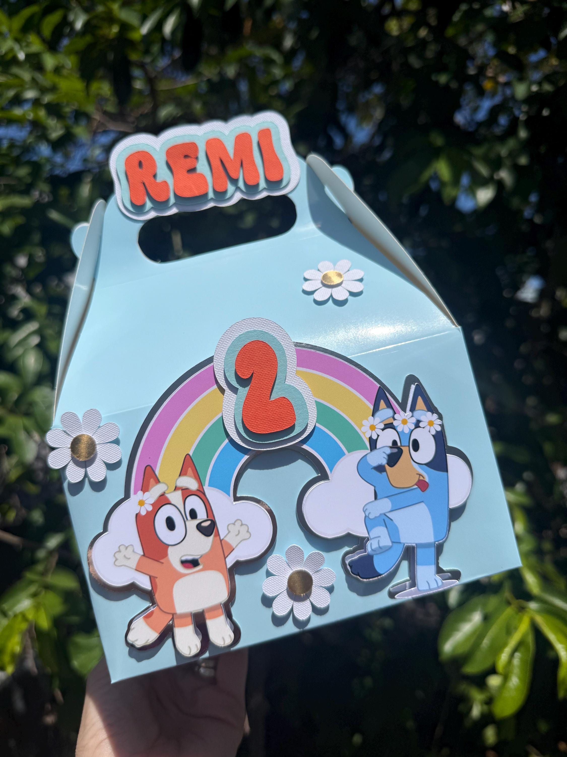 3D Bluey & Bingo Favor Boxes - Set of 6