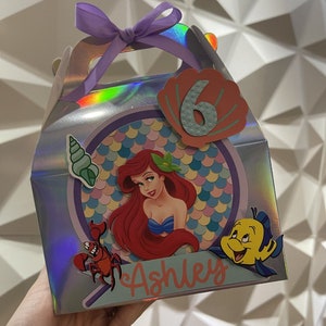 Ariel Party Box 6 set/ Ariel Candy Box / The little Mermaid Party Decorations/ Princess Flavor box