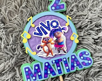 Vivo Movie Cake Topper, Vivo Movie Birthday Party Decoration