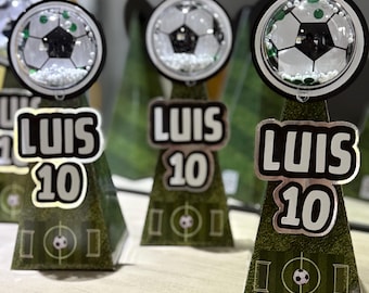 Soccer Party Favor Pyramid Set of 6 Sports party Favors