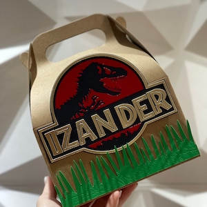 Caja de fiesta de Jurassic World, juego de 6/caja de dulces de Jurassic World/decoración para fiestas