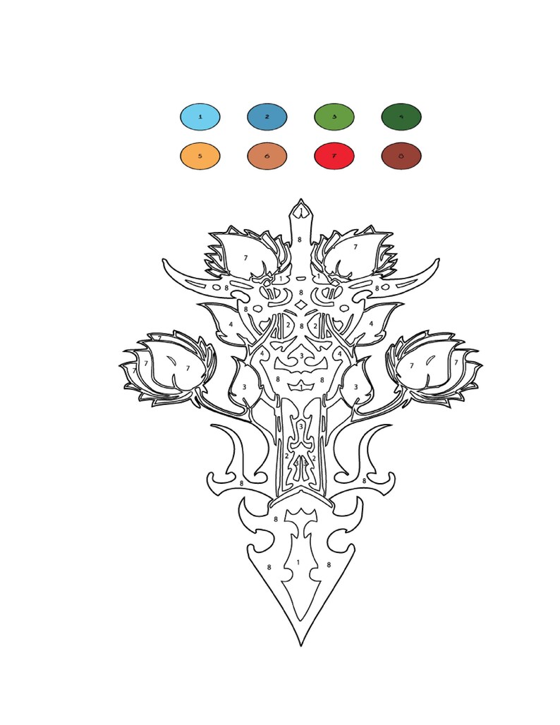 Download Tattoo Printables Adult Coloring Page Instant Digital | Etsy