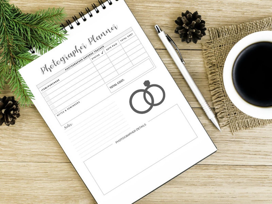 Wedding Planner and Organizer Printable Digital Instant Etsy