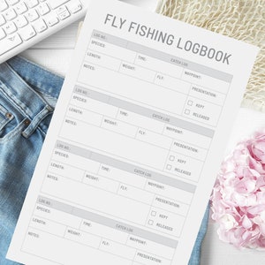 Fly Fishing Log Book Printable, Digital, Instant Download - Etsy