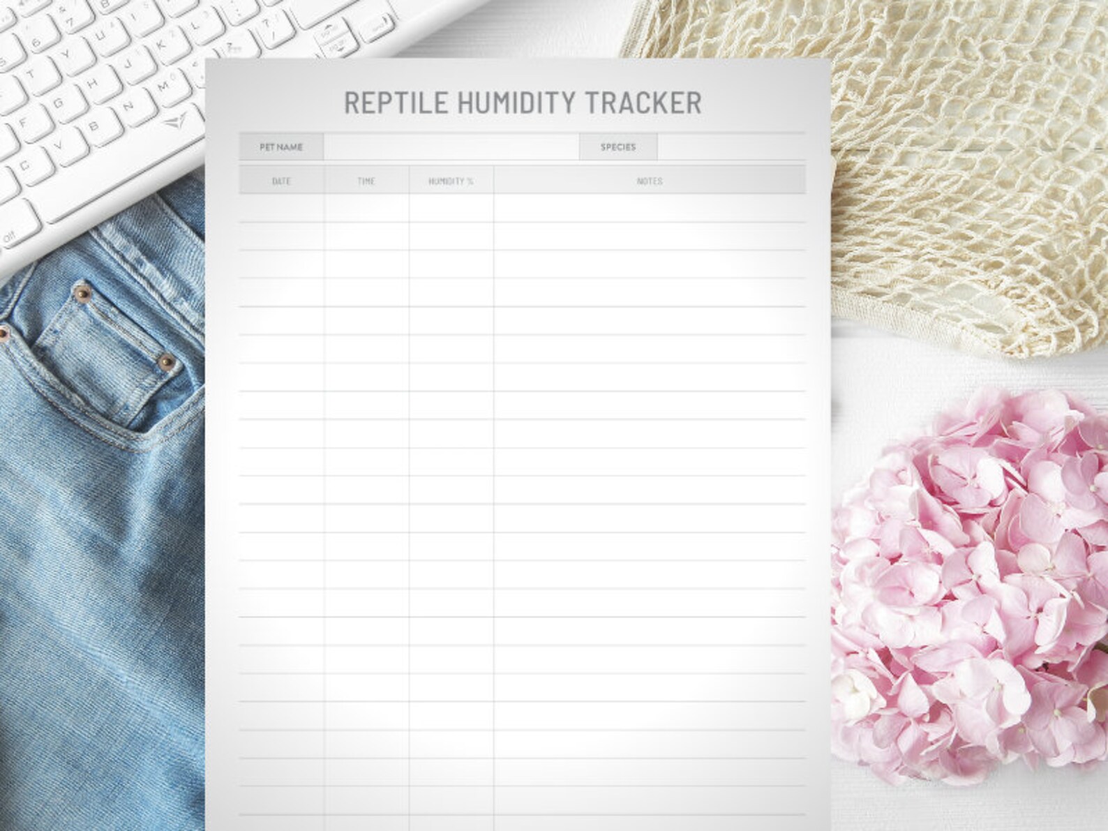 Snake Care Record Book Printable Digital Instant Download Etsy