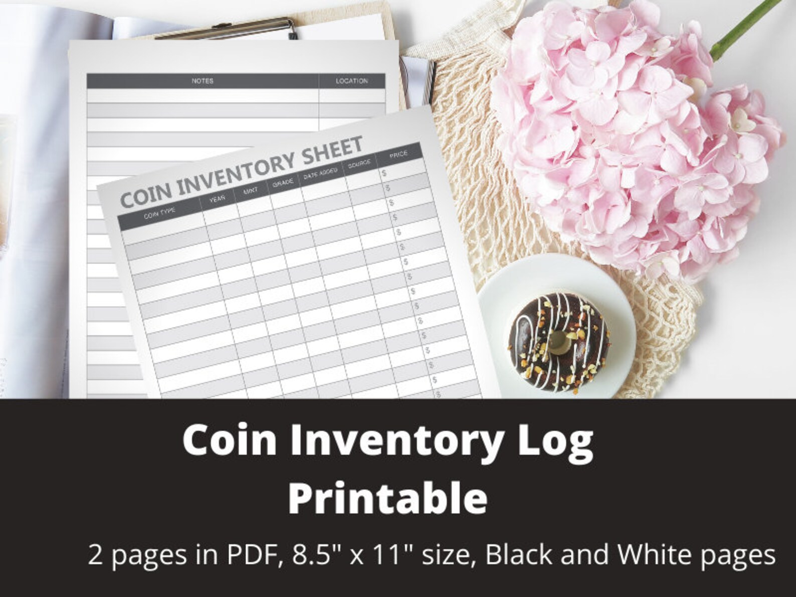 Coin Inventory Log Printable Digital Instant Download - Etsy