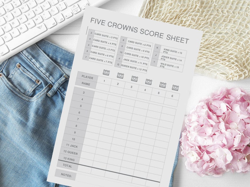 Five Crowns Score Sheet Printable - Il 794xN.5149427160 6jjv 