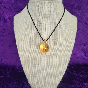 24K Gold Fumed Glass Sphere Necklace