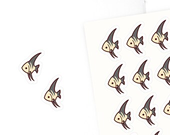 M155 TROPICAL FISH stickers / Fish stickers / Pet stickers / Matte Planner stickers / ECLP / Journal stickers