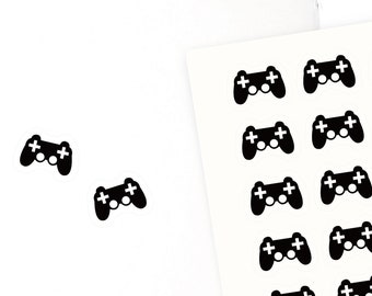 S012 Clear Video game Sticker, game controller, Clear planner stickers, Mini size sticker, ECLP sticker, passion planner, happy planner