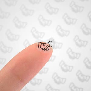 Clear Waterproof Planner Sticker. clear contract sticker, contract label, transparent sticker (L133)
