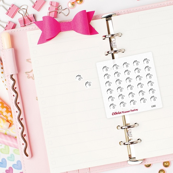 L082 clear pedicure sticker, nail shop label, nail art icon, transparent sticker, clear sticker