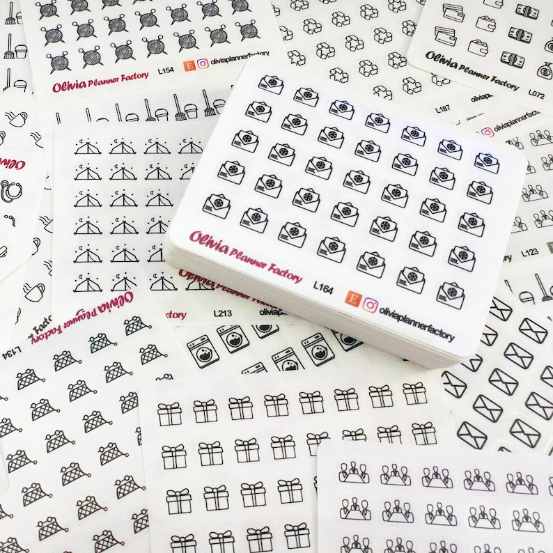 104pcs clear alphabet stickers / letter stickers / abc stickers / clear planner stickers / eclp / journal stickers (t007) image 2