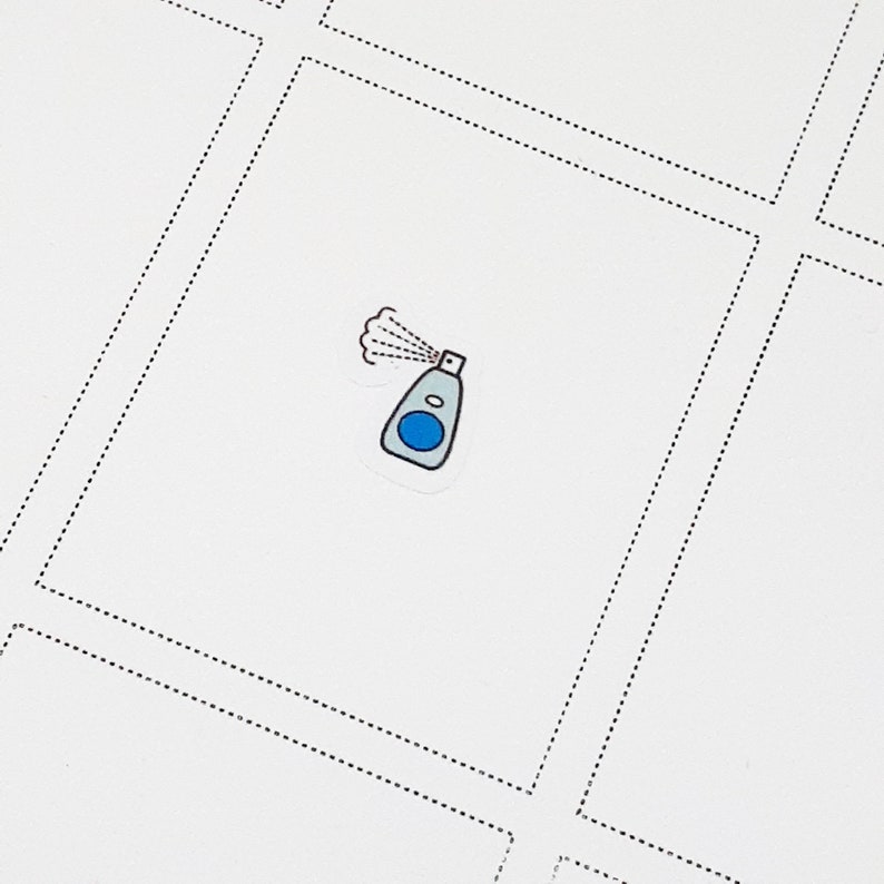 M013 BATH CLEANER stickers / Bath cleaning stickers / Daily Etsy