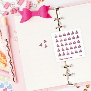 C139 clear planner sticker. birthday sticker, cake sticker , party sticker, transparent sticker, clear sticker, planner stickers
