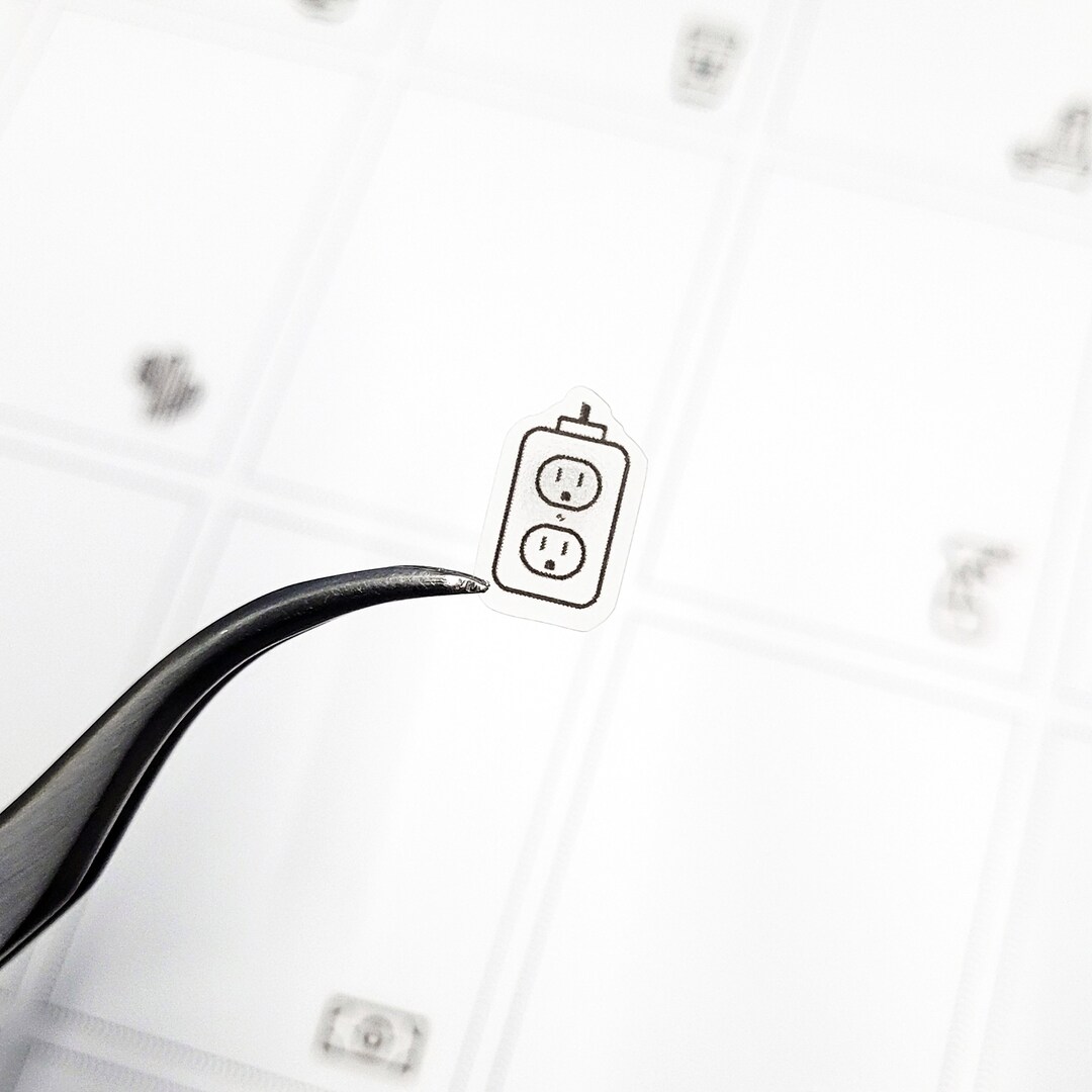 Outlit Sticker L511 Clear Outlet Stickers, Planner Stickers, Mini Size Sticker, ECLP ...