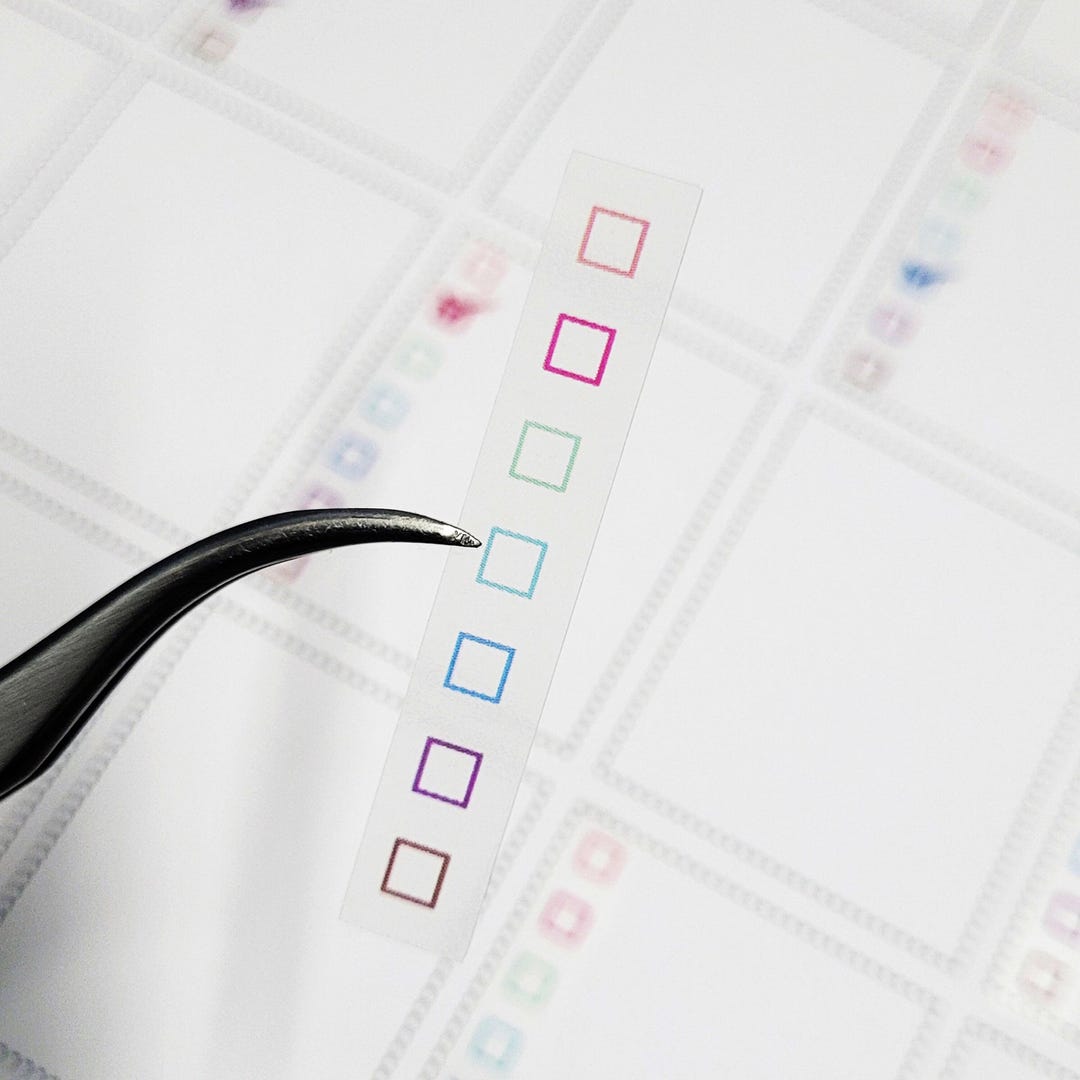 Tcc005 32 Pcs Check Box List Sticker. Check Box Sticker, List Label ...